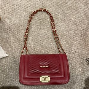 Mario Valentino red crossbody with tags